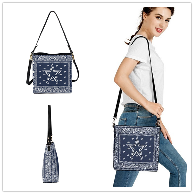 Dallas Cowboys PU Leather Bucket Handbag 001